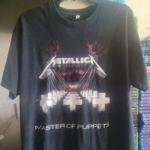 Metallica "Master of Puppets" Retro Rock Band Tee ~ Size XL